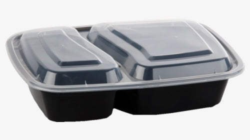 Container - 2 Compartments Rectangle Microwavable Container Set